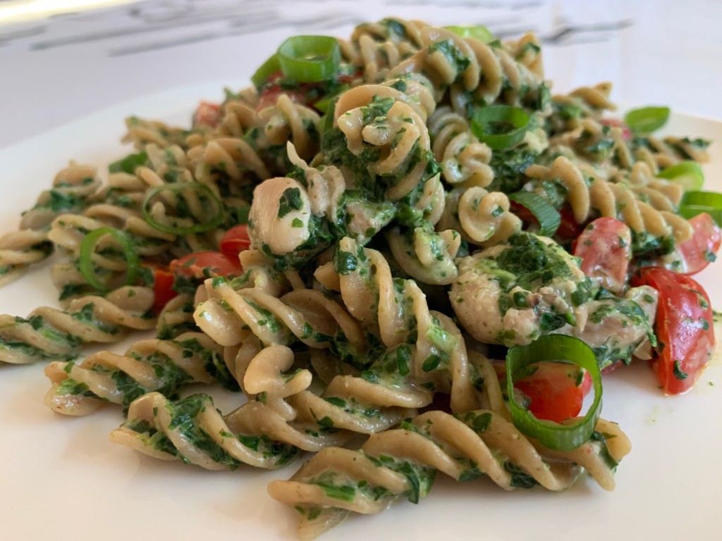 Volkoren Pasta Met Boursin Spinazie En Tomaatjes Www Pukster Nl